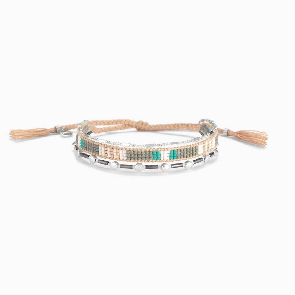 Frieze layered bracelet